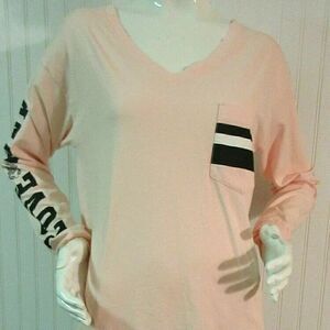 Victoria's Secret Pink v-neck tee shirt size small